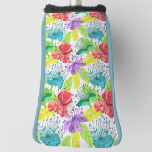 Couvre-club De Golf Fleurs tropicales sans couture motif (Tourné à 90°)