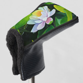 Couvre-club De Golf Floral Lily blanche