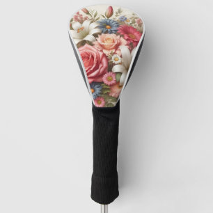 Couvre-club De Golf Floral Medley Fleurs vibrantes et beauté botanique