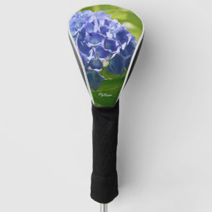 Couvre-club De Golf Flore Blue Hydrangea personnalisée