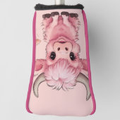 Couvre-club De Golf Fluffy Rose Highlands Scottish Cow (Tourné à 90°)