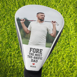 Couvre-club De Golf Fore Le Père Le Plus Teerrifique Photo Personnalis