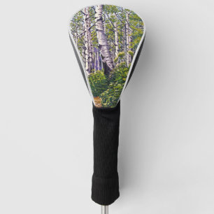 Couvre-club De Golf Forêt d'arbre d'Aspen Vert violet couverture de tê