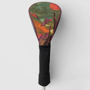 Couvre-club De Golf Formes de vie étrangères de "oiseaux du feu" de