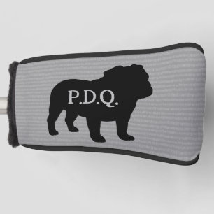Couvre-club De Golf Français Bulldog Chien race Silhouette Texte perso
