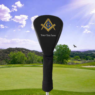 Couvre-club De Golf Freemason Carré et Compass Masonic Cadeau Golfer