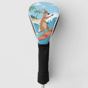 Couvre-club De Golf Fun Surfing Kangaroo