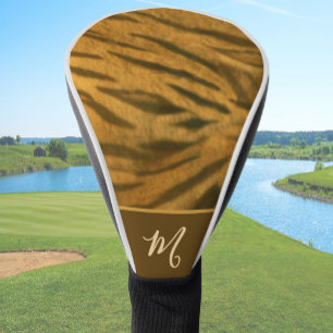 Couvre-club De Golf Fun Tiger Nom personnalisé Impression d'animaux