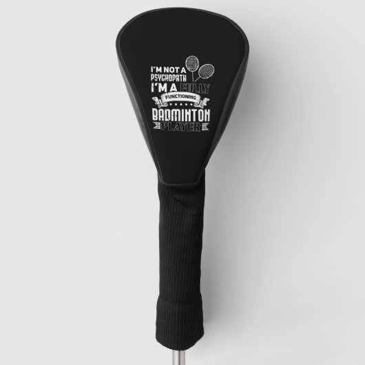 Couvre-club De Golf Funny Badminton (Devant)