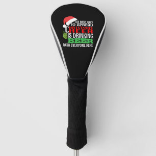Couvre-club De Golf Funny Christmas Ceer Beer Drinking Holiday Spirit