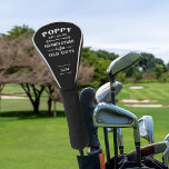 Couvre-club De Golf Funny Poppy Grand-père Monogramme<br><div class="desc">Grand-père est pour les vieux, donc il est Poppy à la place ! Cette excellente couverture de conducteur de citation est parfait pour la Fête des pères, les anniversaires, ou pour célébrer un nouveau grand-père ou grand-père à être qui aime le golf. Le design présente le dicton "Poppy, parce que...</div>