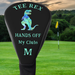 Couvre-club De Golf Funny Tee Rex Golfing Plaisanterie Personnalisée