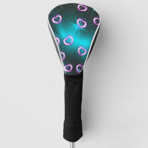 Couvre-club De Golf Galaxie de coeur