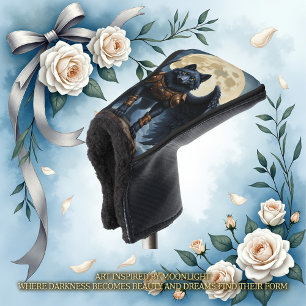 Couvre-club De Golf Gardien de la Lune – Le Loup à l'Aile Noire