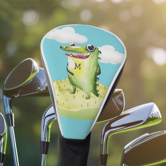 Couvre-club De Golf Gator mignon avec votre monogramme