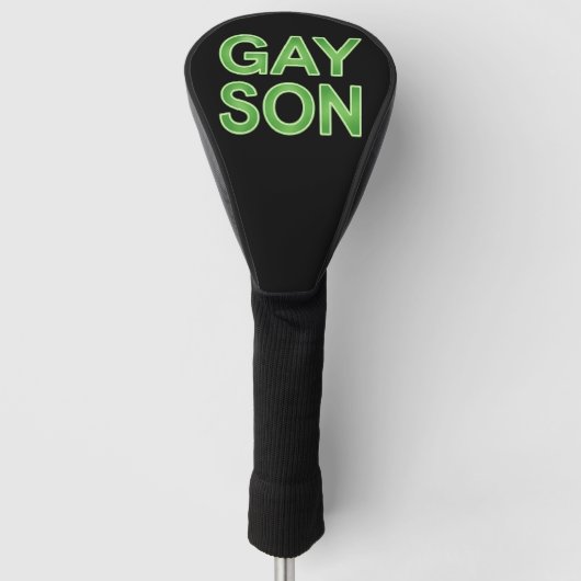 Couvre-club De Golf Gay Son Funny LGBTQ Pride (Devant)