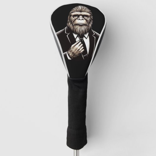 Couvre-club De Golf Gentleman Sasquatch - Funny Bigfoot (Devant)