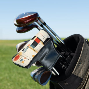 Couvre-club De Golf Géométrie Artistique Rétro