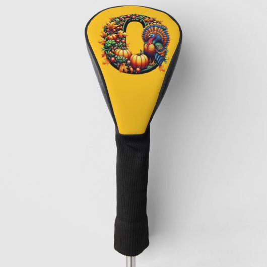 Couvre-club De Golf Gift letter o Thanksgiving style  (Devant)