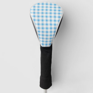 Couvre-club De Golf Gingham Bleu Bébé