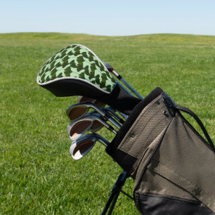 Couvre-club De Golf Ginkgo Biloba Feuilles Abstrait Golf Head Cover