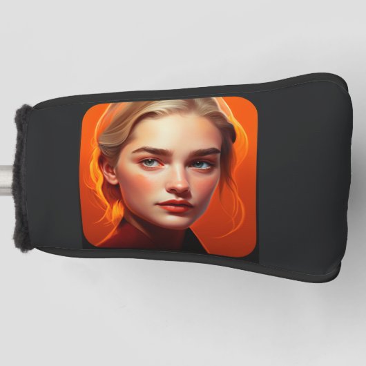 Couvre-club De Golf Girl with blue eyes (Devant)