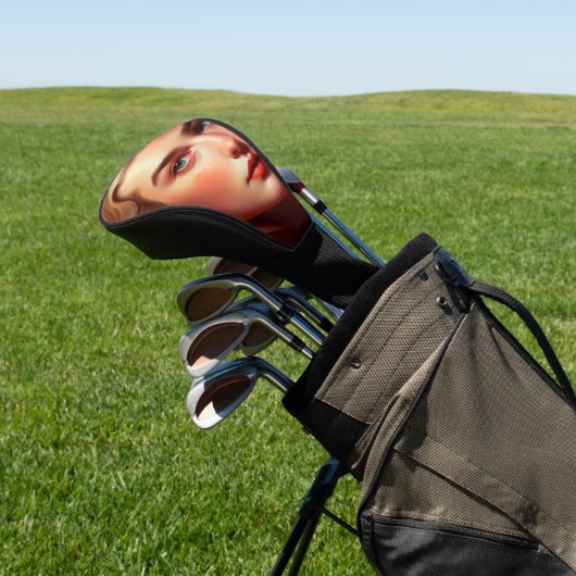 Couvre-club De Golf Girl with blue eyes (In Situ)