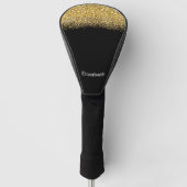 Couvre-club De Golf Glam Gold Glitter Jeweled Personalized (Devant)