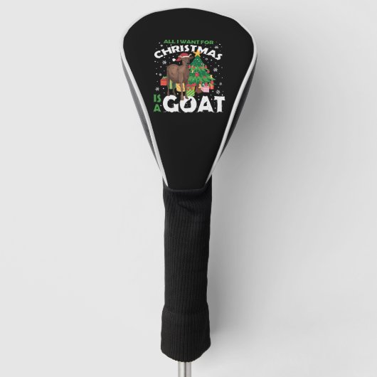 Couvre-club De Golf Goat For Christmas Funny Christmas (Devant)