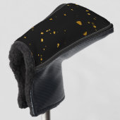 Couvre-club De Golf Gold Flakes Noir (Devant 3/4)