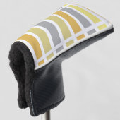 Couvre-club De Golf Gold Silver Bronze Metal Hues (Devant 3/4)