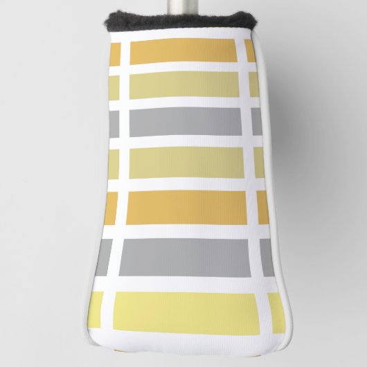 Couvre-club De Golf Gold Silver Bronze Metal Hues (Tourné à 90°)