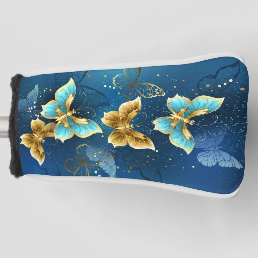 Couvre-club De Golf Golden butterflies (Devant)