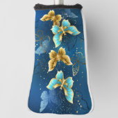 Couvre-club De Golf Golden butterflies (Tourné à 90°)