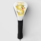 Couvre-club De Golf Golden Dragon Design (Devant)