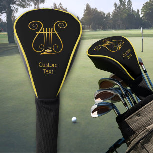 Couvre-club De Golf Golden lyre