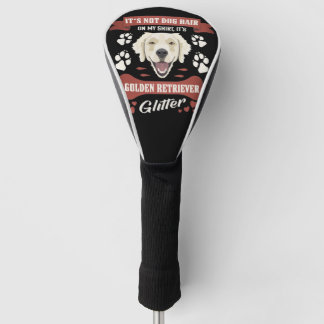 Couvre-club De Golf Golden Retriever Chien Parties scintillant cheveux