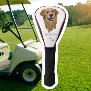 Couvre-club De Golf Golden Retriever Golf Head Cover