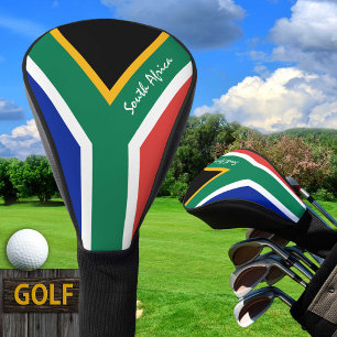 Couvre-club De Golf Golf Afrique du Sud & Afrique Drapeau / Clubs Couv