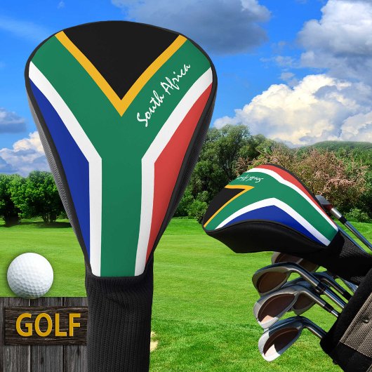 Couvre-club De Golf Golf Afrique du Sud & drapeaux africains / Clubs C