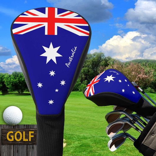 Couvre-club De Golf Golf Australie & Australie Drapeau /Clubs de golf