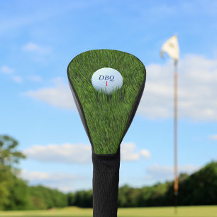 Couvre-club De Golf Golf Ball Monogramme Vert Conducteur Golf Tête Cou