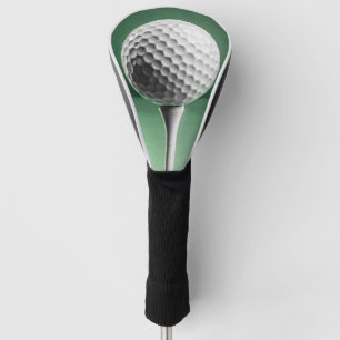 Couvre-club De Golf Golf Ball on Tee Golf