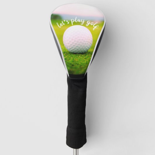 Couvre-club De Golf golf ball photo pour golfers jouons golf devis (Devant)