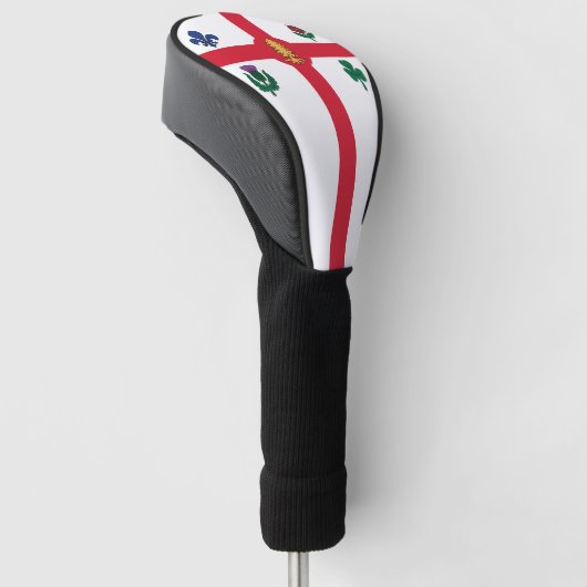 Couvre-club De Golf Golf Driver Cover with Flag of Montreal, Canada (Incliné)