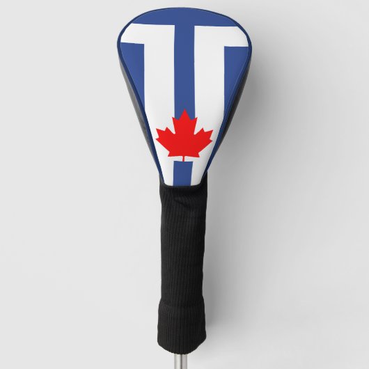 Couvre-club De Golf Golf Driver Cover with Flag of Toronto, Canada (Devant)