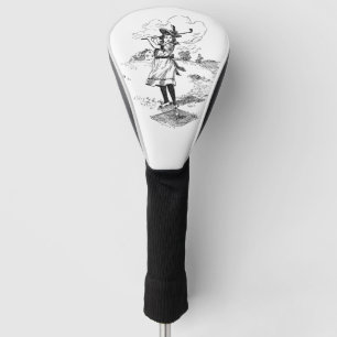 Couvre-club De Golf Golf Girl Golfing Art Vintage