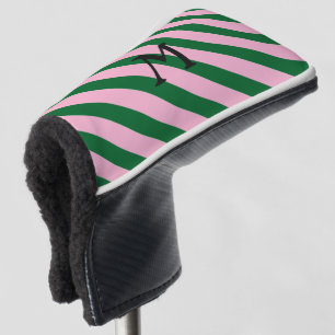 Couvre-club De Golf GOLF-Green Pink, Monogramme Golf Puthead Cover