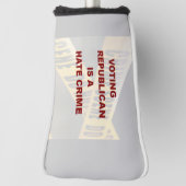 Couvre-club De Golf Golf Head Cover (Tourné à 90°)