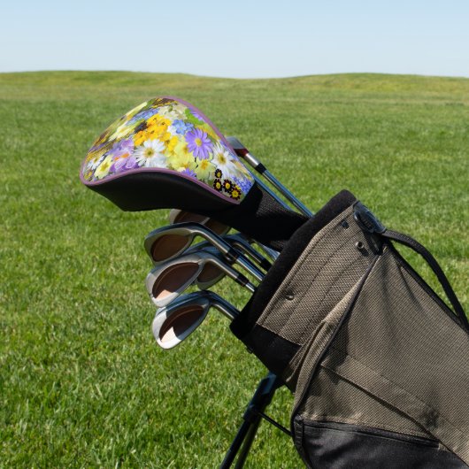 Couvre-club De Golf GOLF HEAD COVER - Flower Garden Floral Design (In Situ)
